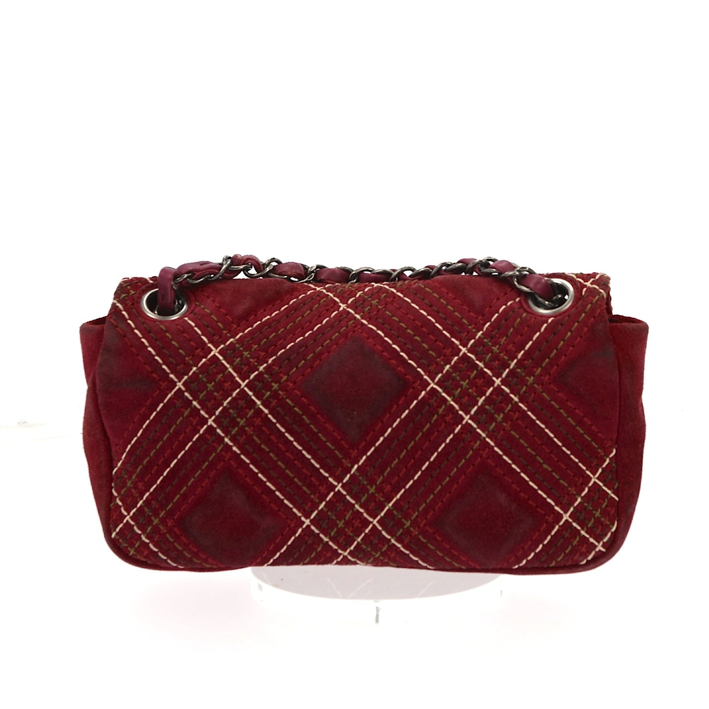 CHANEL Timeless/Classique Shoulder Bag in Purple Suede