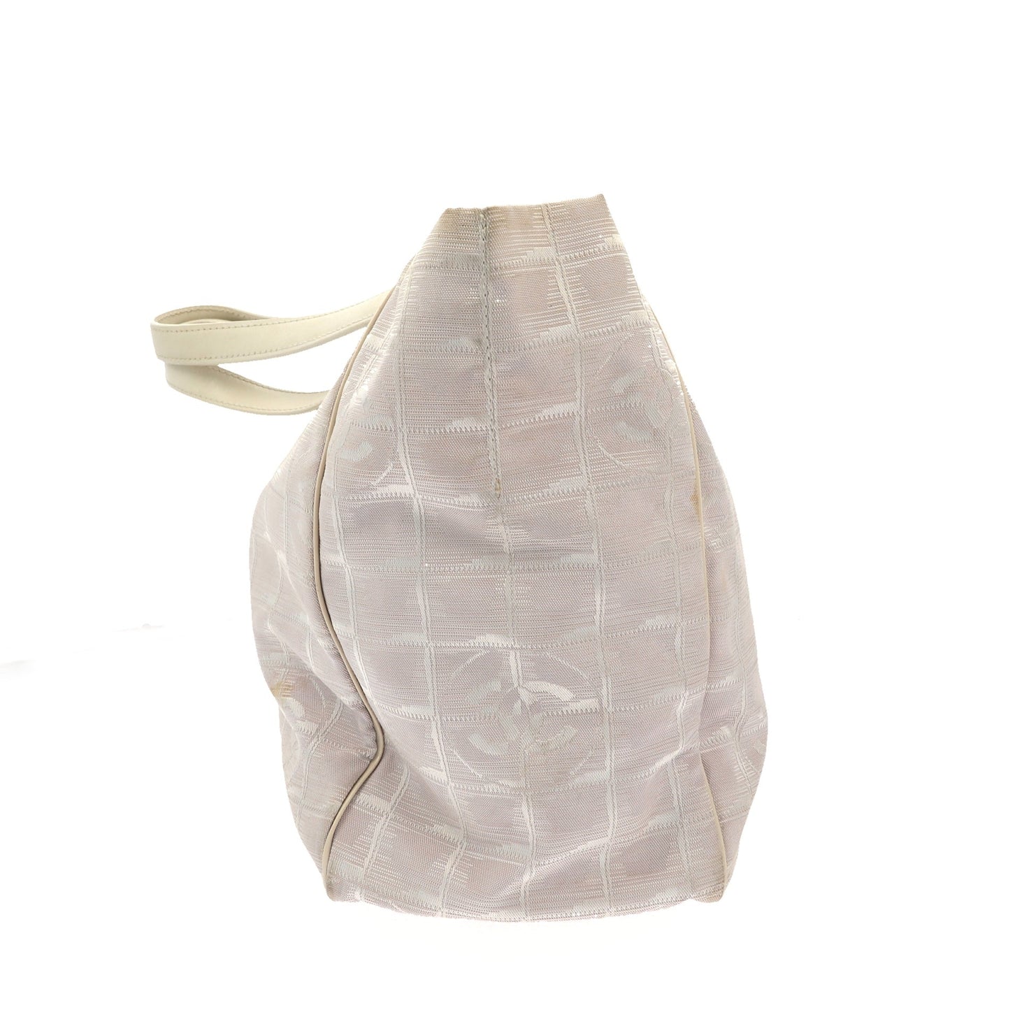 CHANEL Shoulder Bag in White Fabric