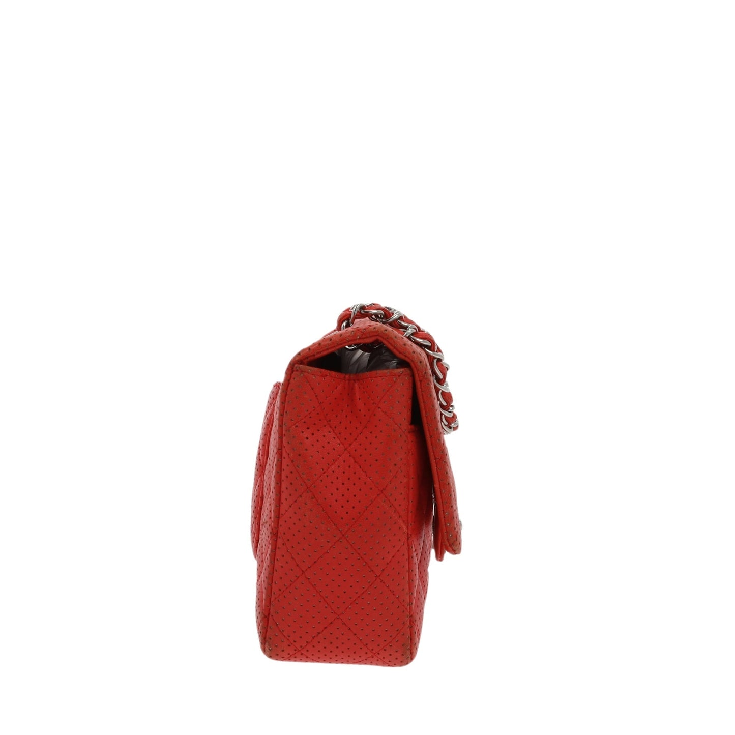 CHANEL Timeless/Classique Shoulder Bag in Red Leather