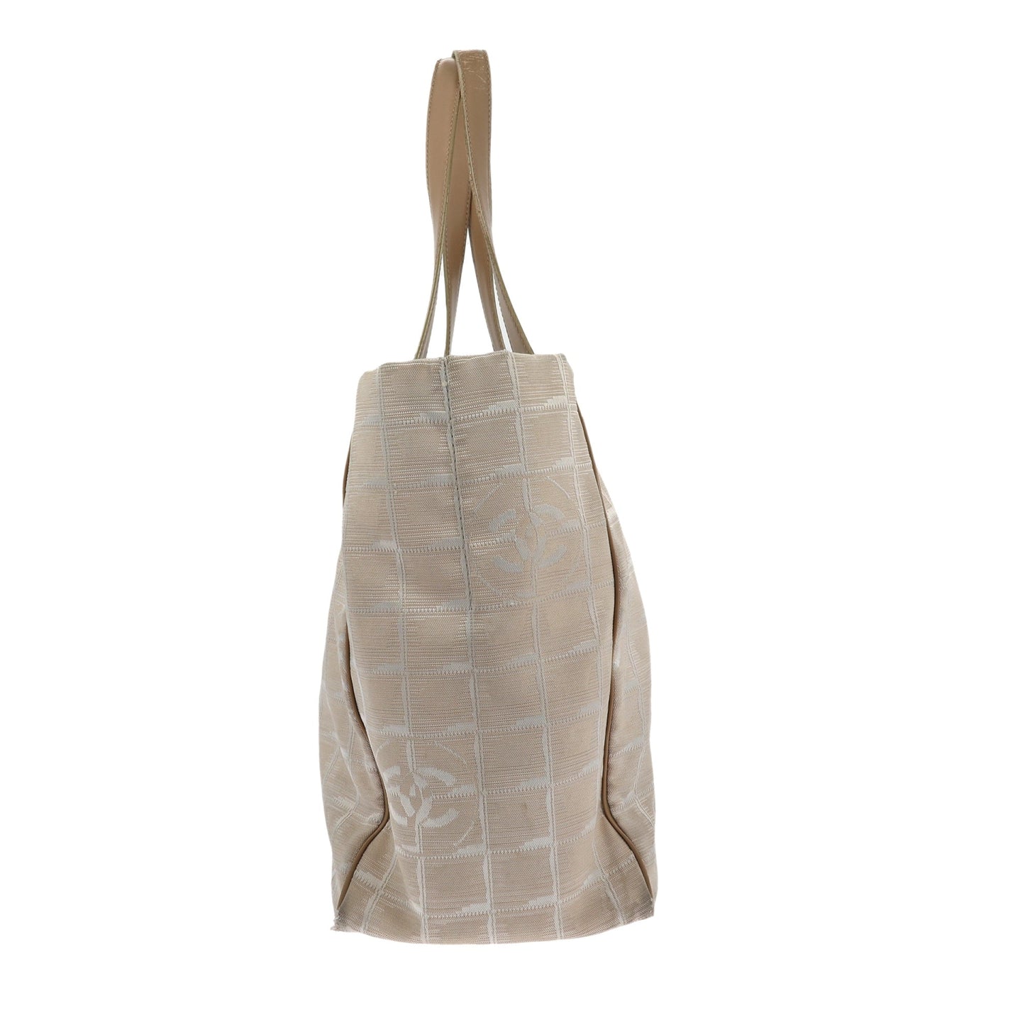 CHANEL Shoulder Bag in Beige Fabric