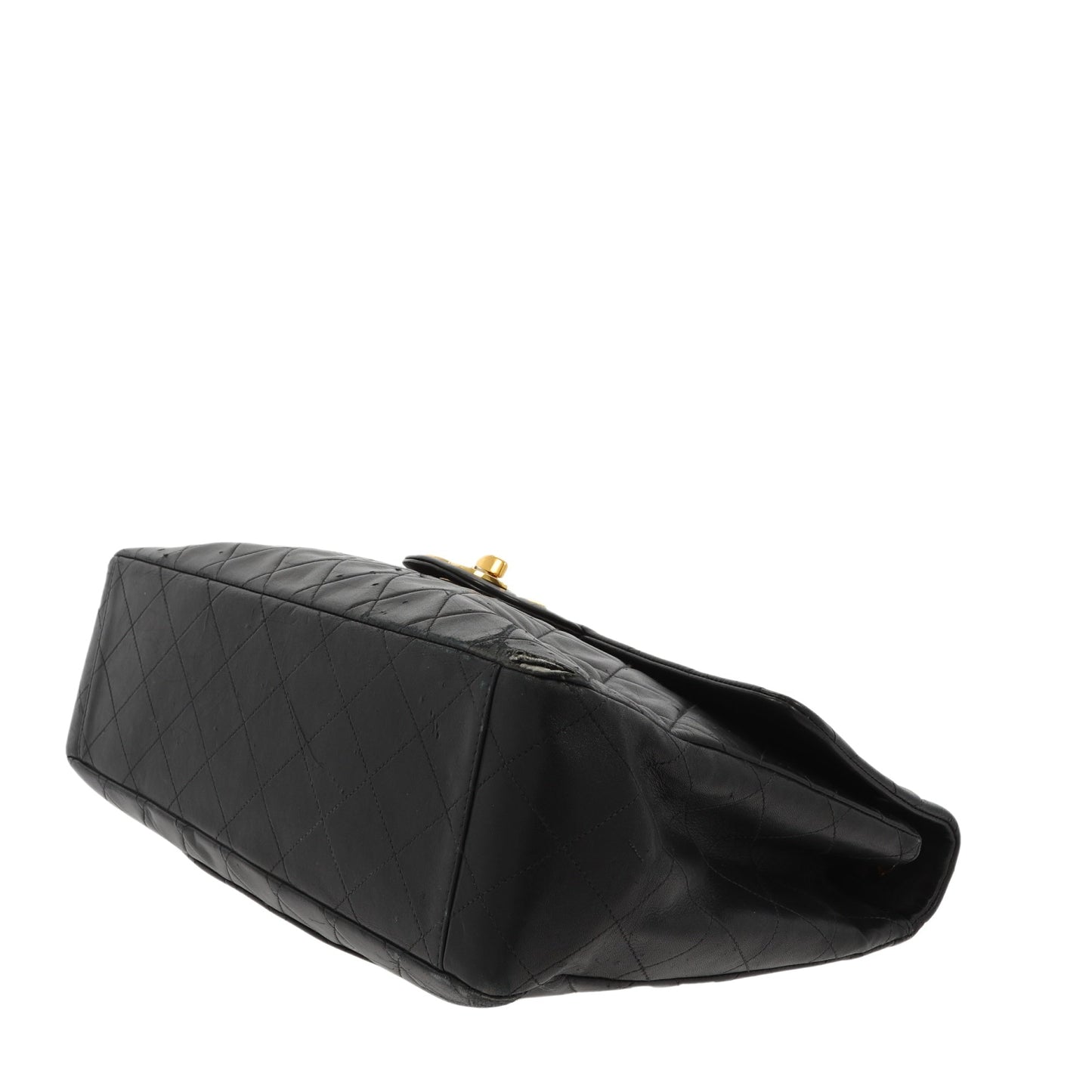 CHANEL Timeless/Classique Maxi Shoulder Bag in Black Leather
