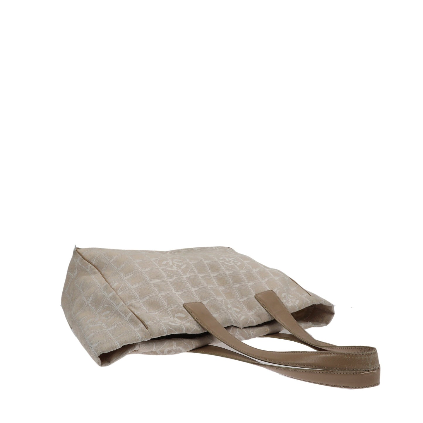 CHANEL Shoulder Bag in Beige Fabric