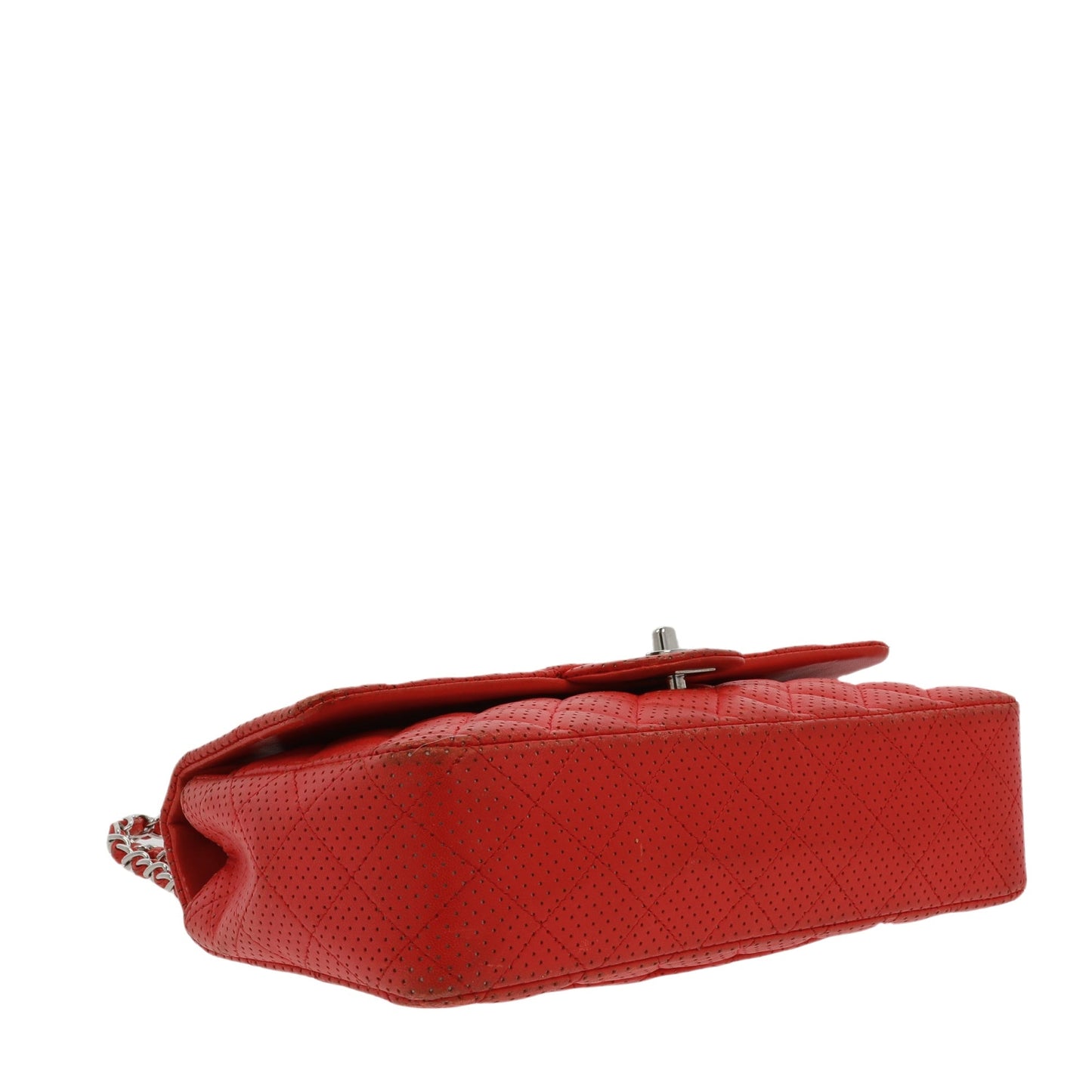 CHANEL Timeless/Classique Shoulder Bag in Red Leather