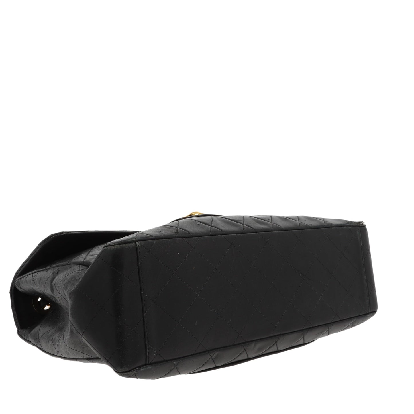 CHANEL Timeless/Classique Maxi Shoulder Bag in Black Leather