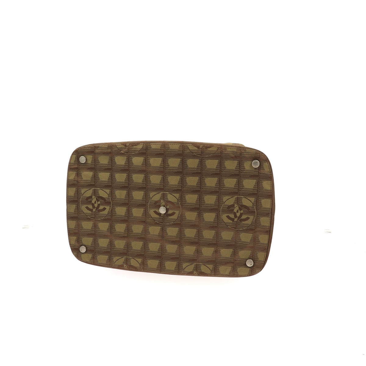 CHANEL Travel bag in Green Fabric