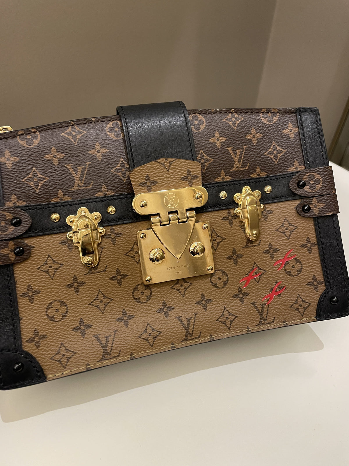Louis Vuitton Pochette Trunk Clutch Monogram