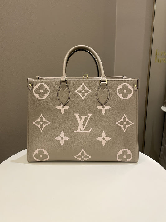 Louis Vuitton OnTheGo MM Tourterelle / Crème