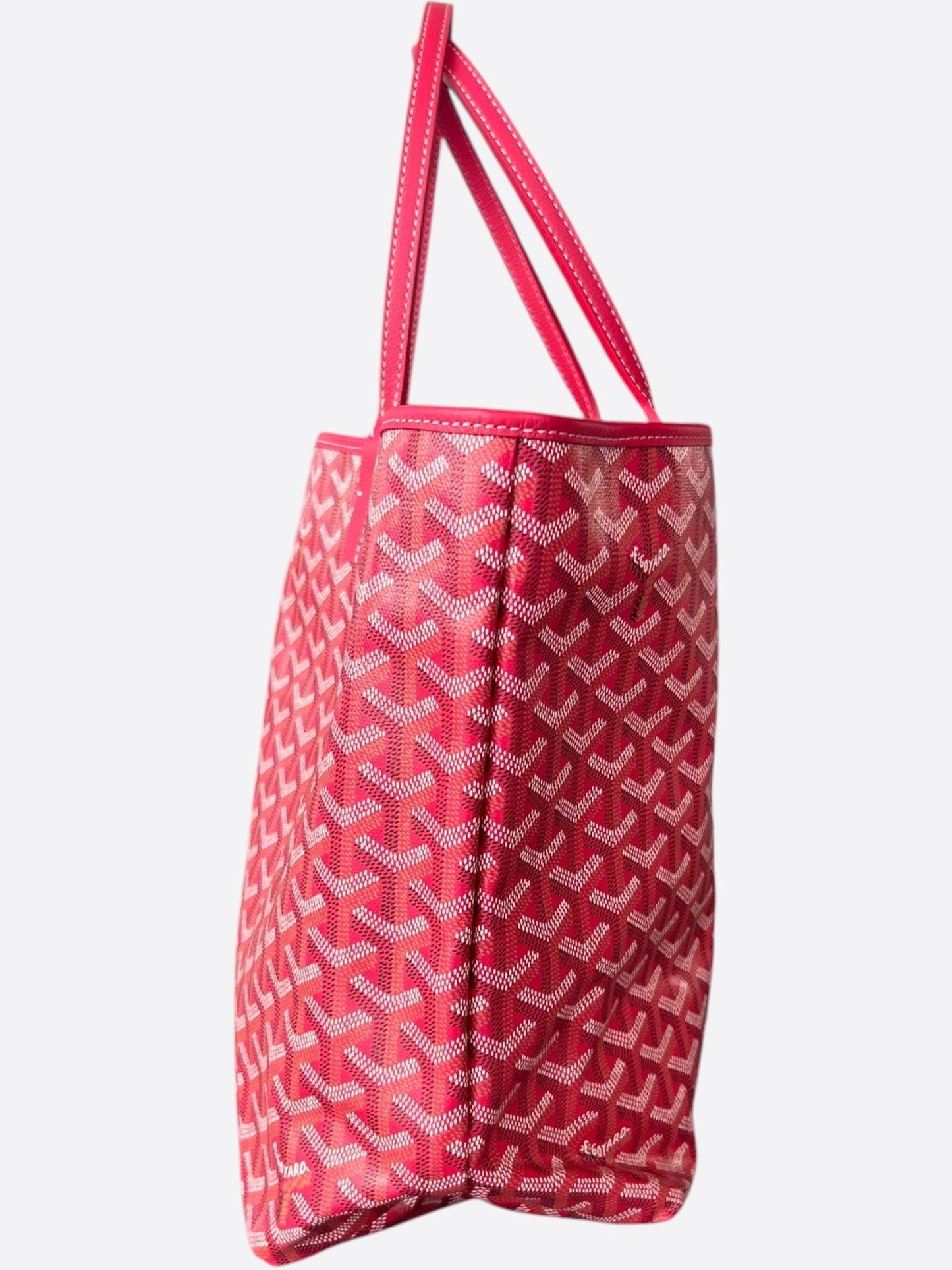 Goyard Fuchsia Pink Reversible St. Louis PM Tote Bag