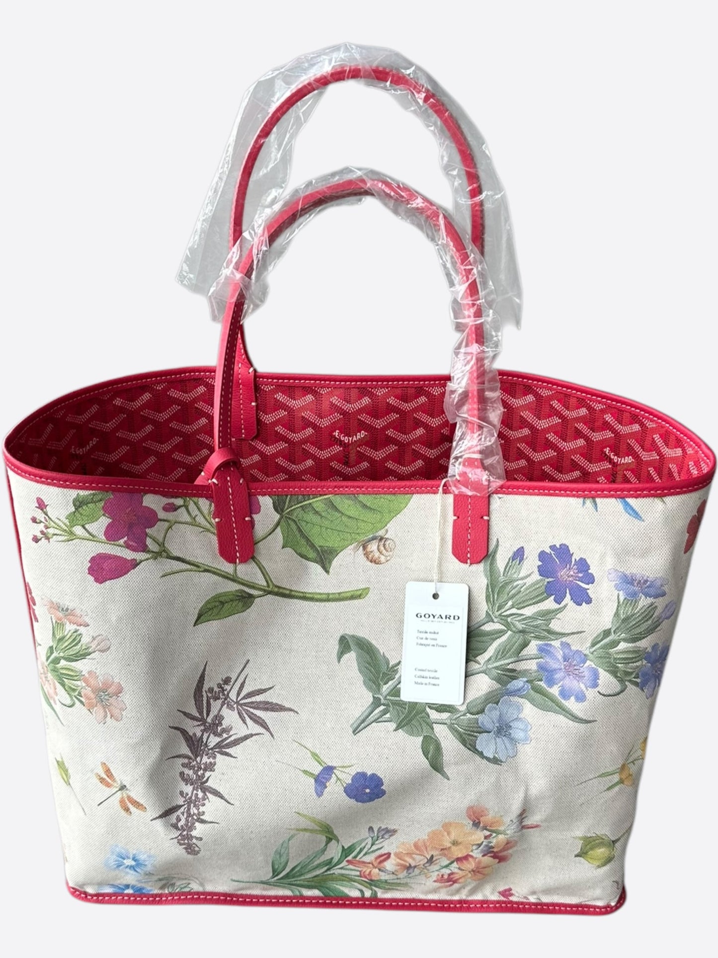Goyard Fuchsia Pink Reversible St. Louis PM Tote Bag