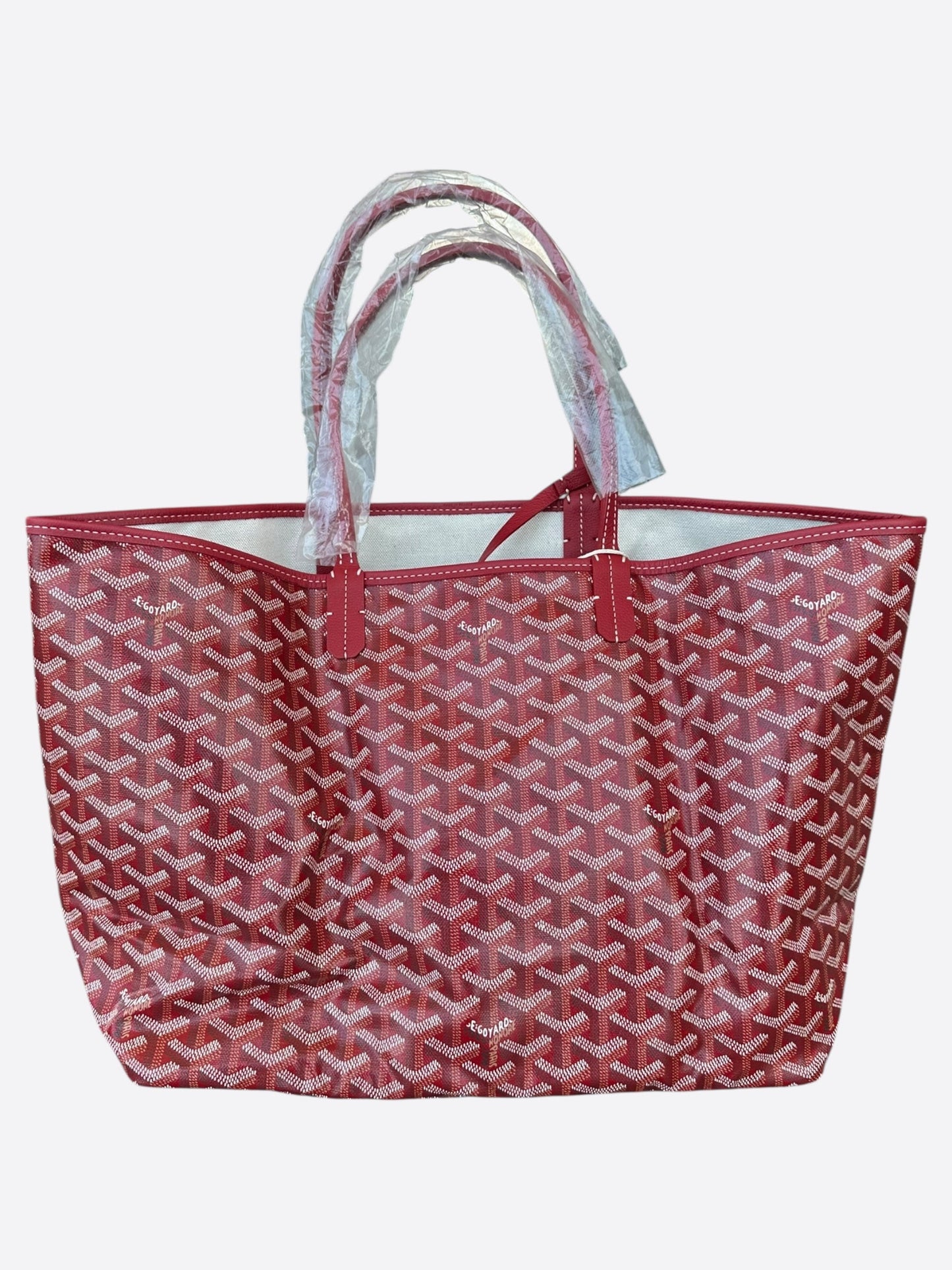 Goyard Red St. Louis Tote Bag