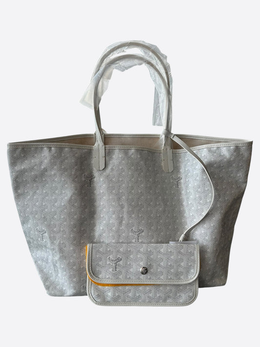 Goyard White St. Louis Tote Bag