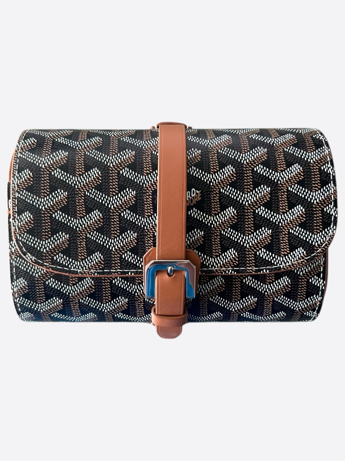 Goyard Black & Brown Watch Roll