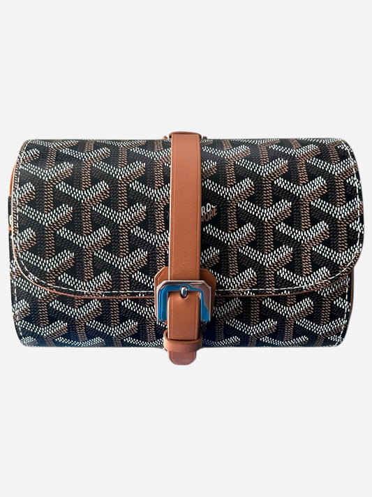 Goyard Black & Brown Watch Roll
