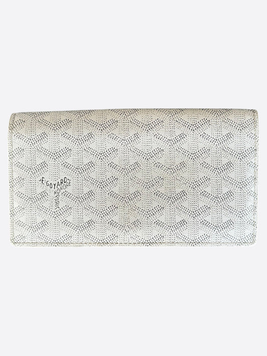 Goyard White Richelieu Long Wallet