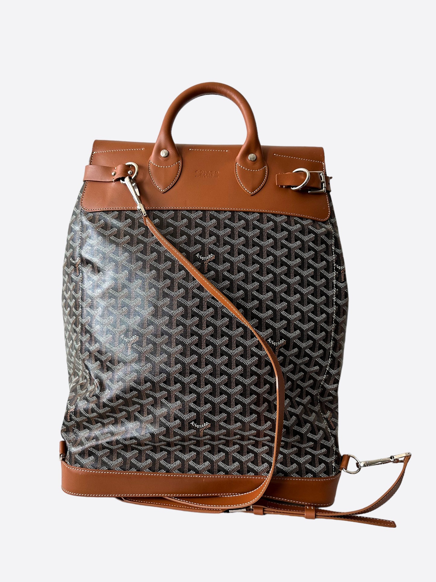 Goyard Brown Steamer Backpack