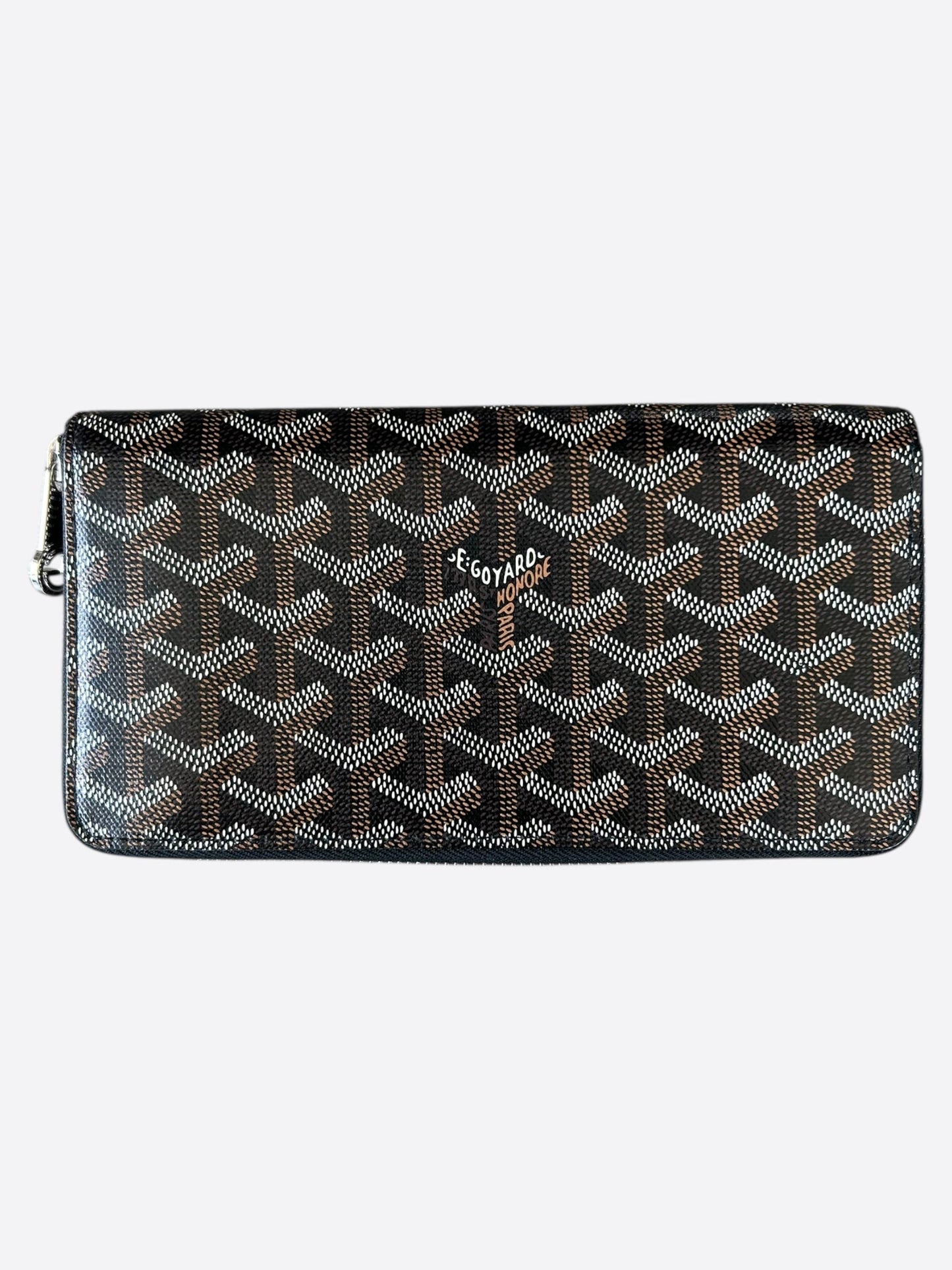 Goyard Black Matignon GM long wallet