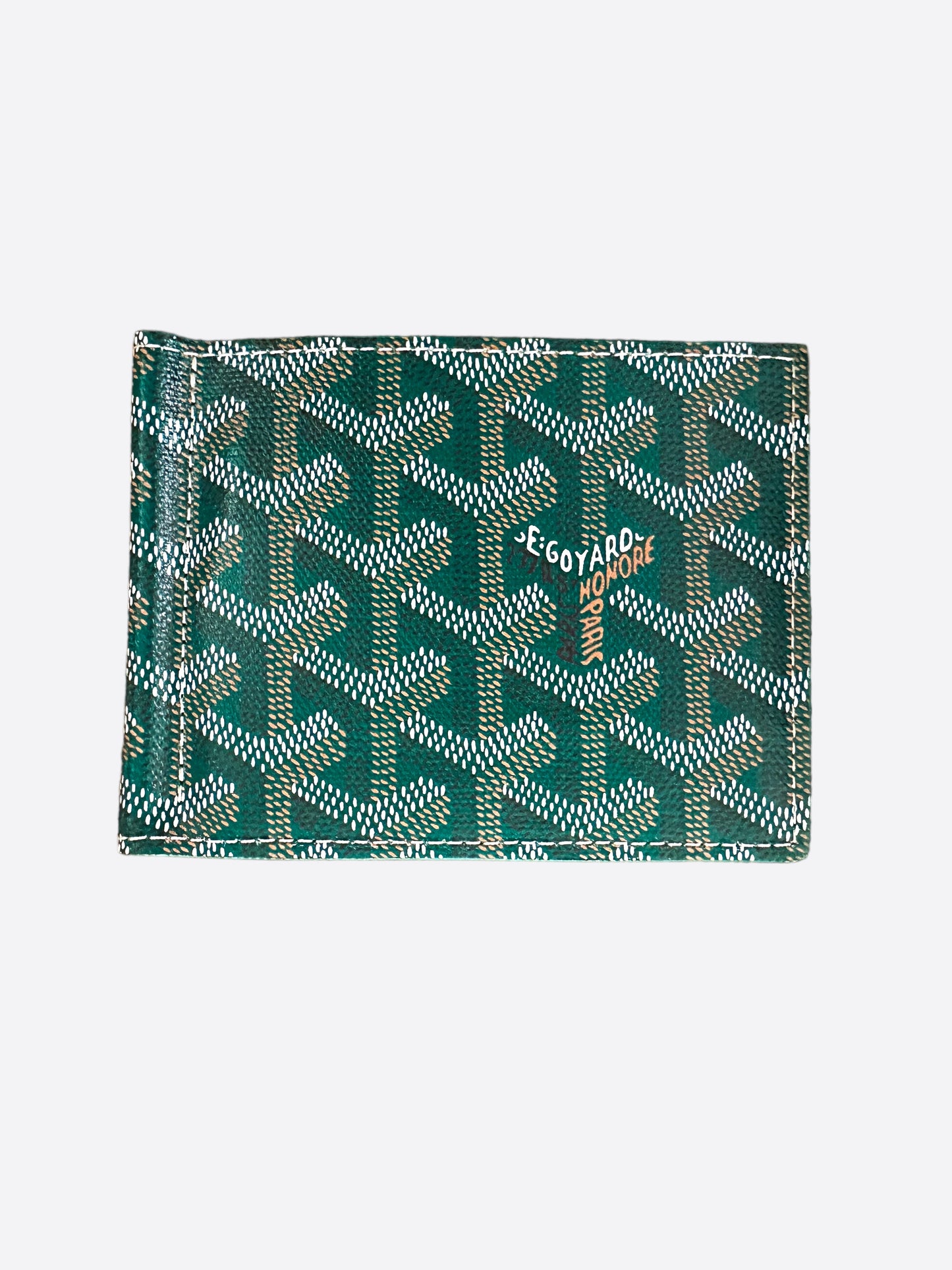 Goyard Green Money Clip Wallet