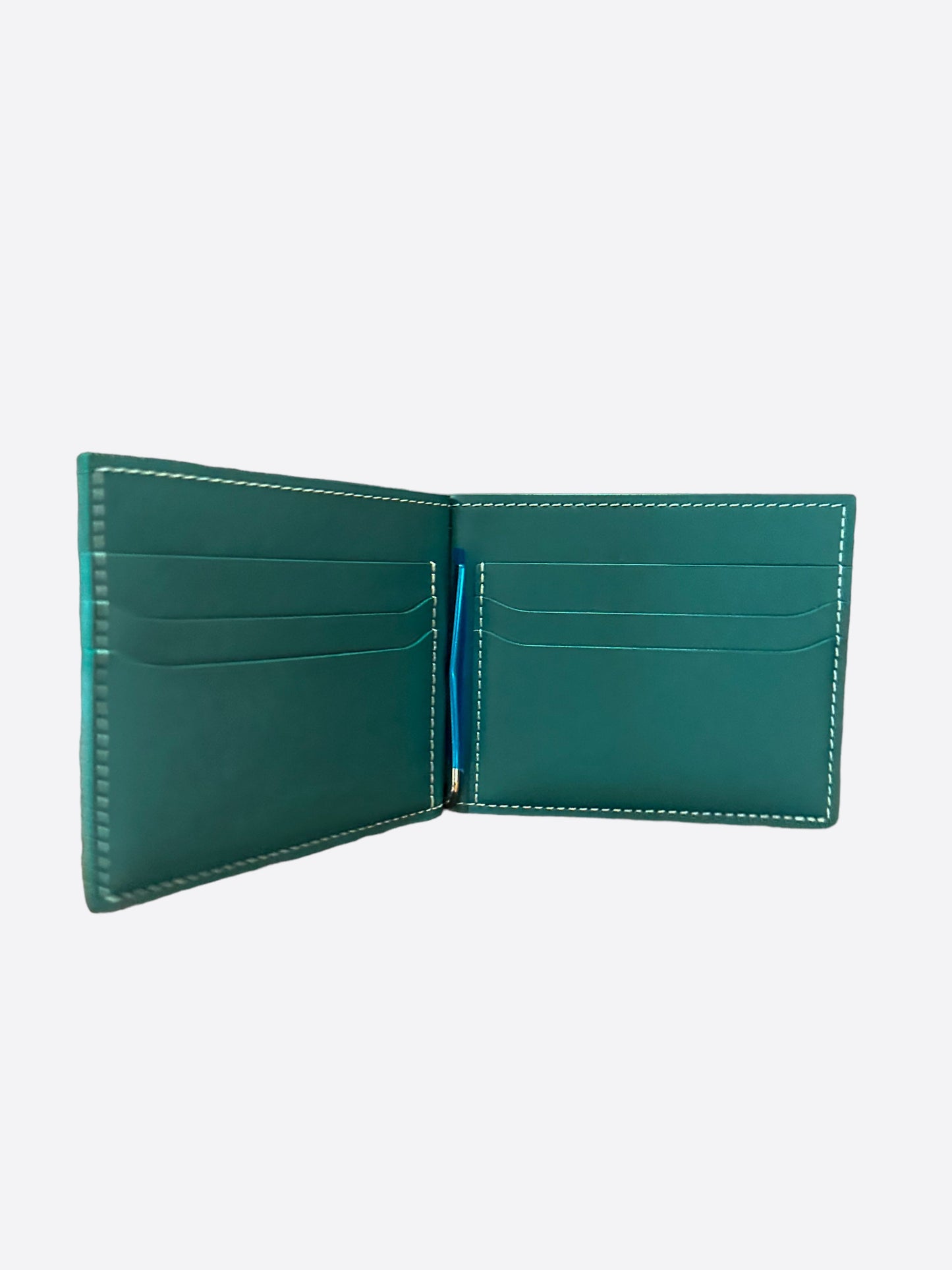 Goyard Green Money Clip Wallet