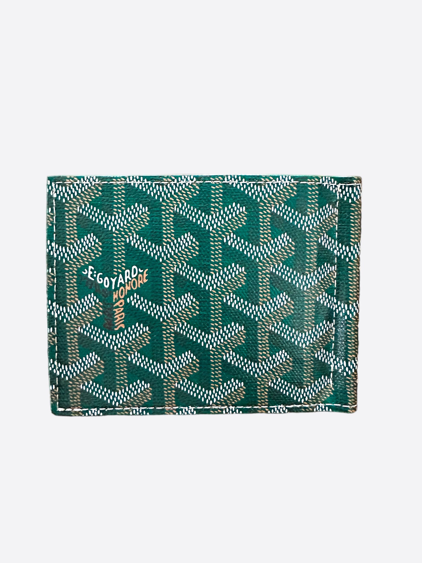 Goyard Green Money Clip Wallet