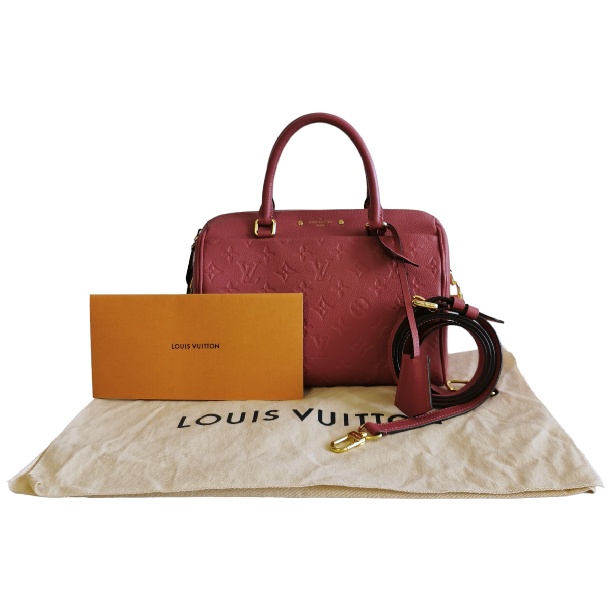 Louis Vuitton Speedy Bandoulière 25 Pink Monogram Empreinte