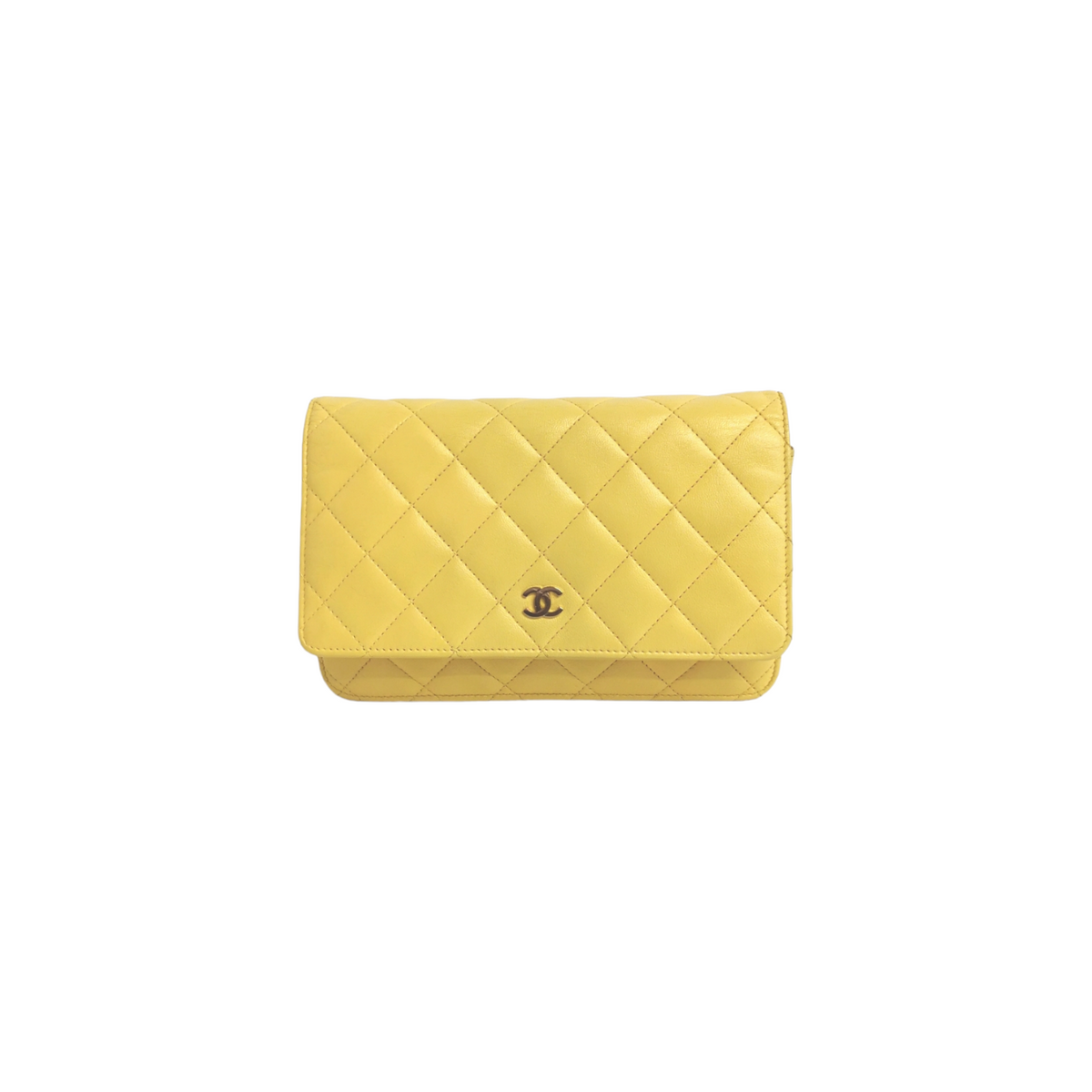 Chanel WoC Yellow Lambskin Gold
