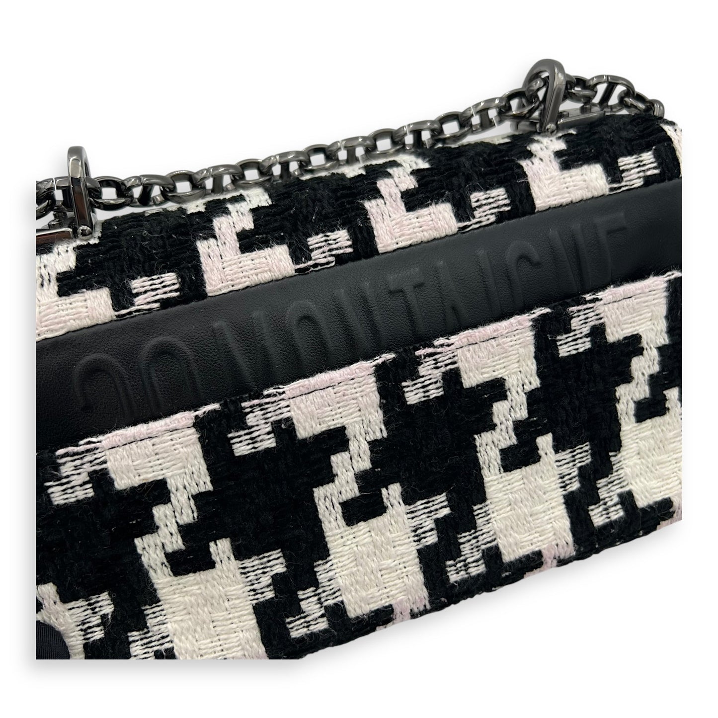 Caro Small Multi-colour Shoulder Bag in Tweed, Silver hardware