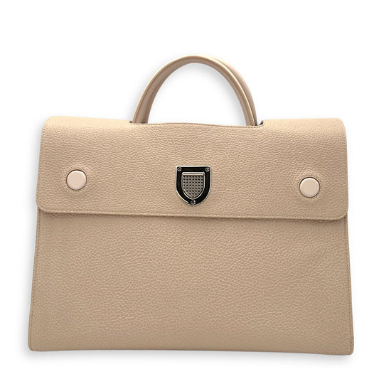 Diorever Top Handle Bag Pink in Calfskin, Silver hardware
