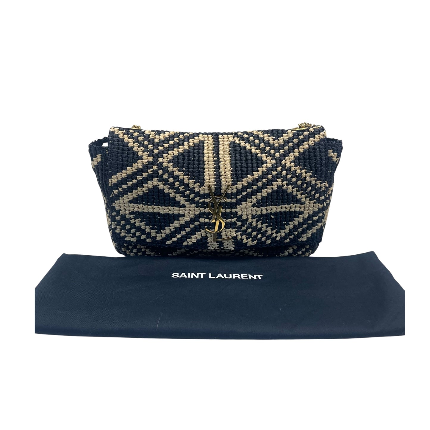 Saint Laurent Kate 99 Raffia Bag