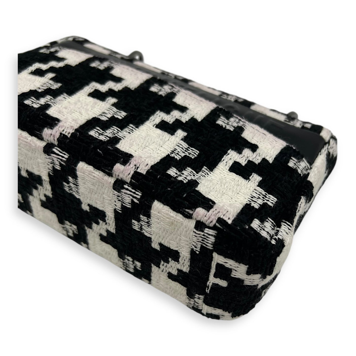 Caro Small Multi-colour Shoulder Bag in Tweed, Silver hardware