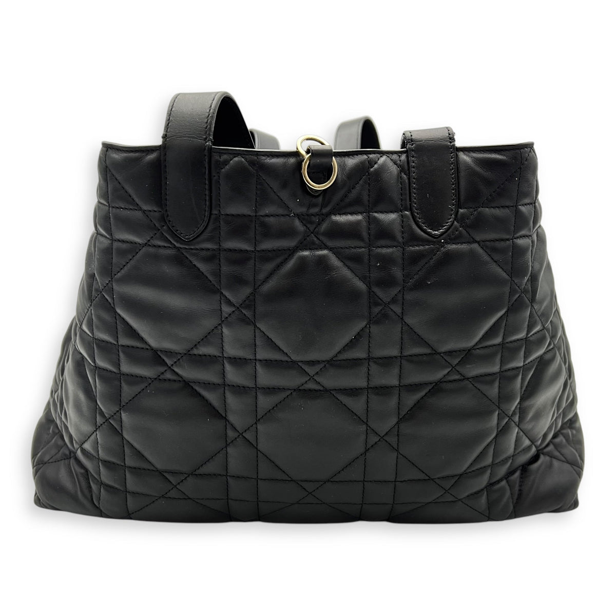 Toujours Top Handle Bag Large Black in Lambskin, Gold hardware