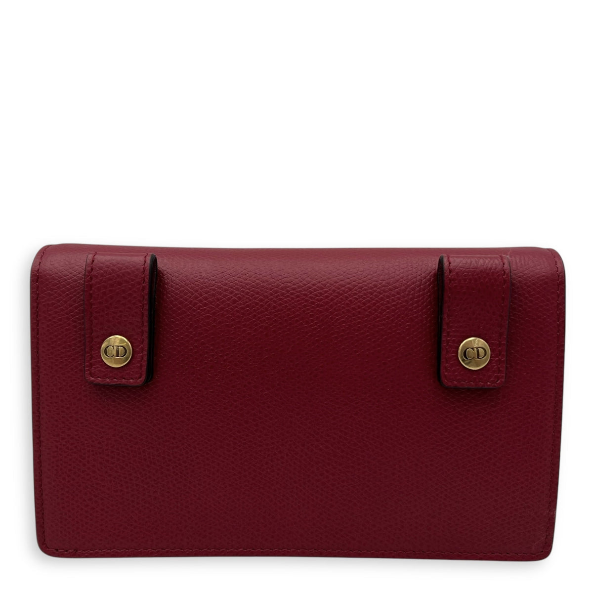 Saddle Belt Bag Red in Calfskin, Gold hardware