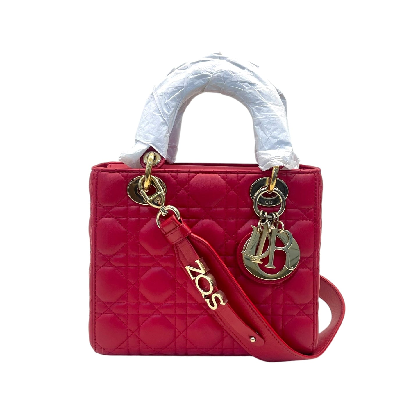 Christian Dior Small Lambskin Cannage Lady Dior