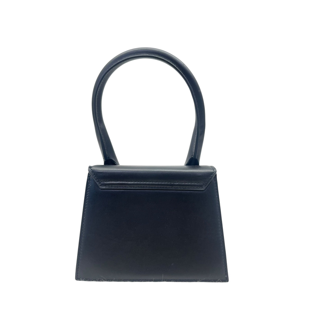 Jacquemus Black Leather Le Chiquito La Montagne Top Handle Bag