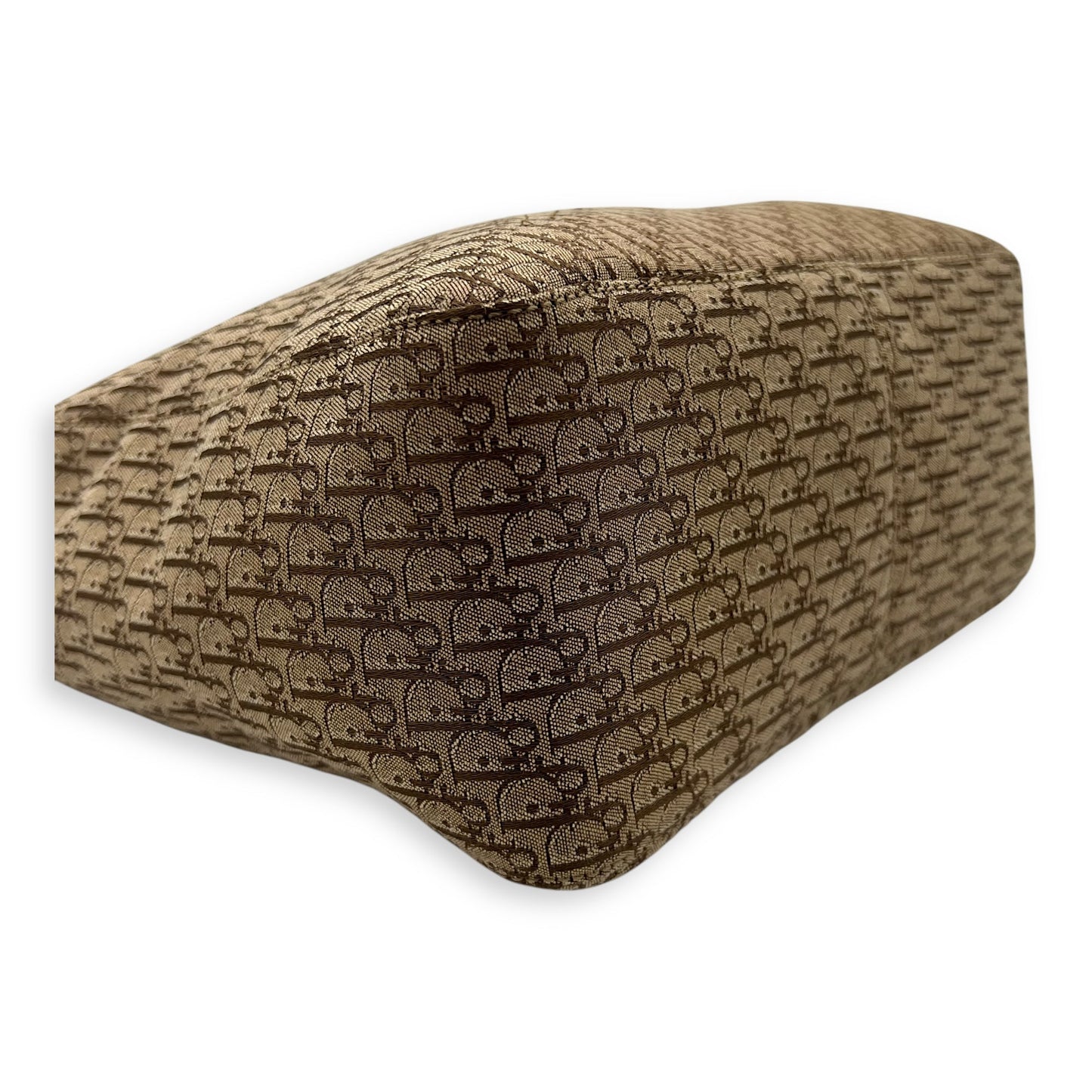 Trotteur Tote Bag Brown in Jacquard, Silver hardware