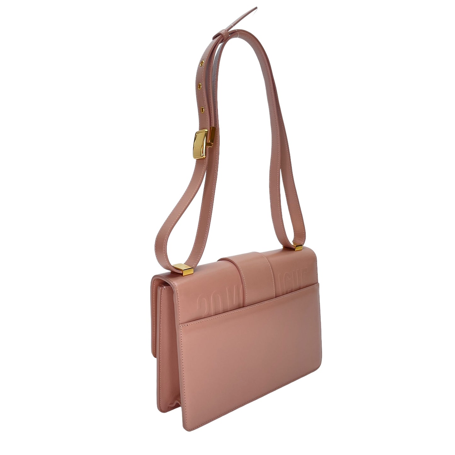 30 Montaigne Pink Shoulder Bag in Calfskin, Gold hardware
