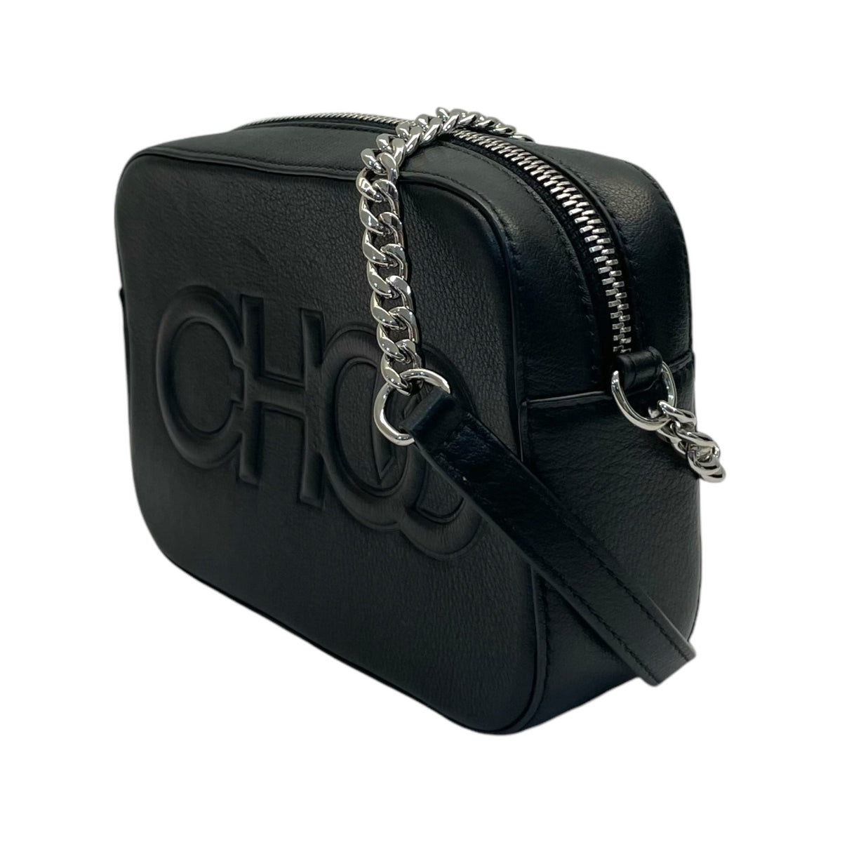 Jimmy Choo Balti Embossed Leather Camera Bag