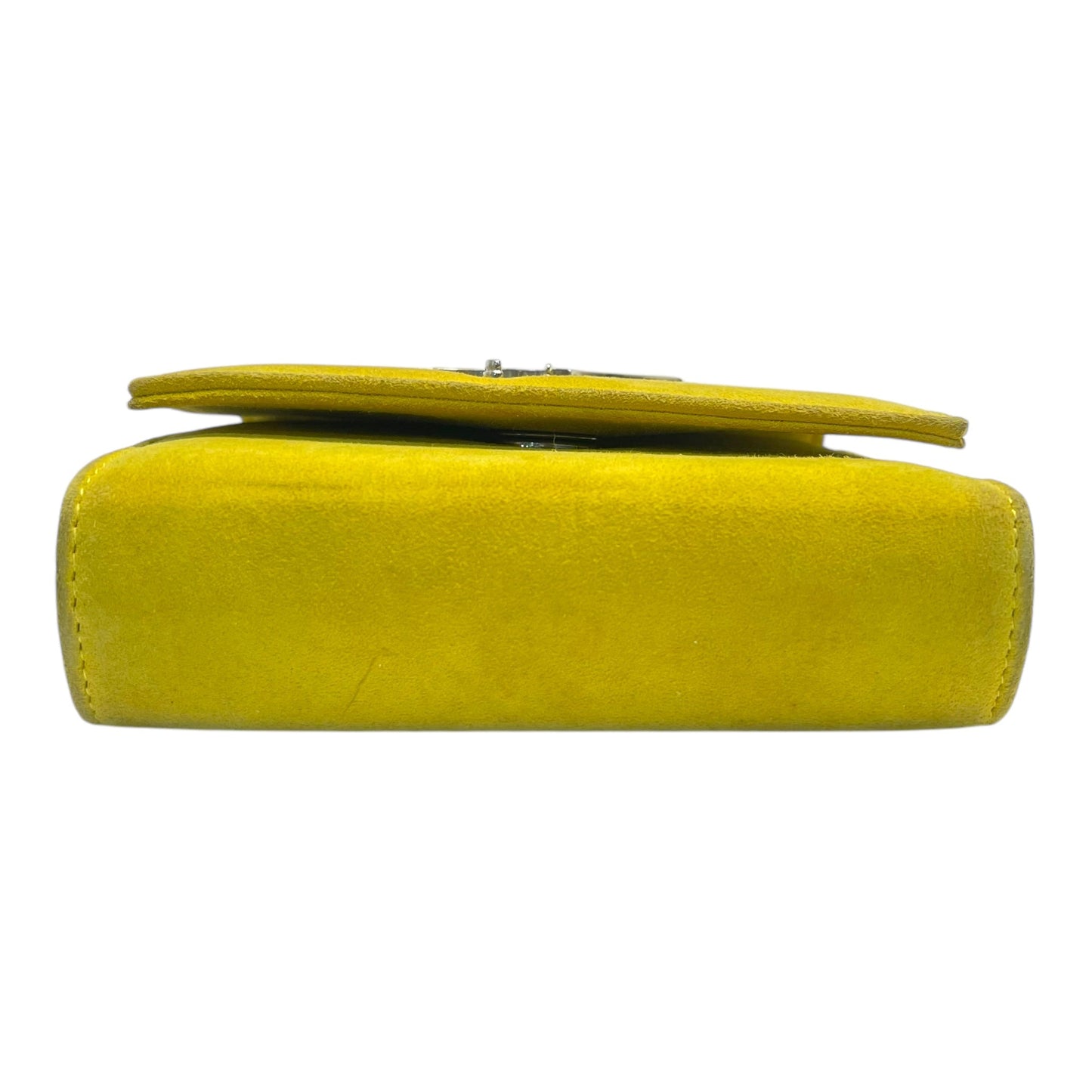 Giuseppe Zanotti Yellow Leather Logo Crossbody Bag