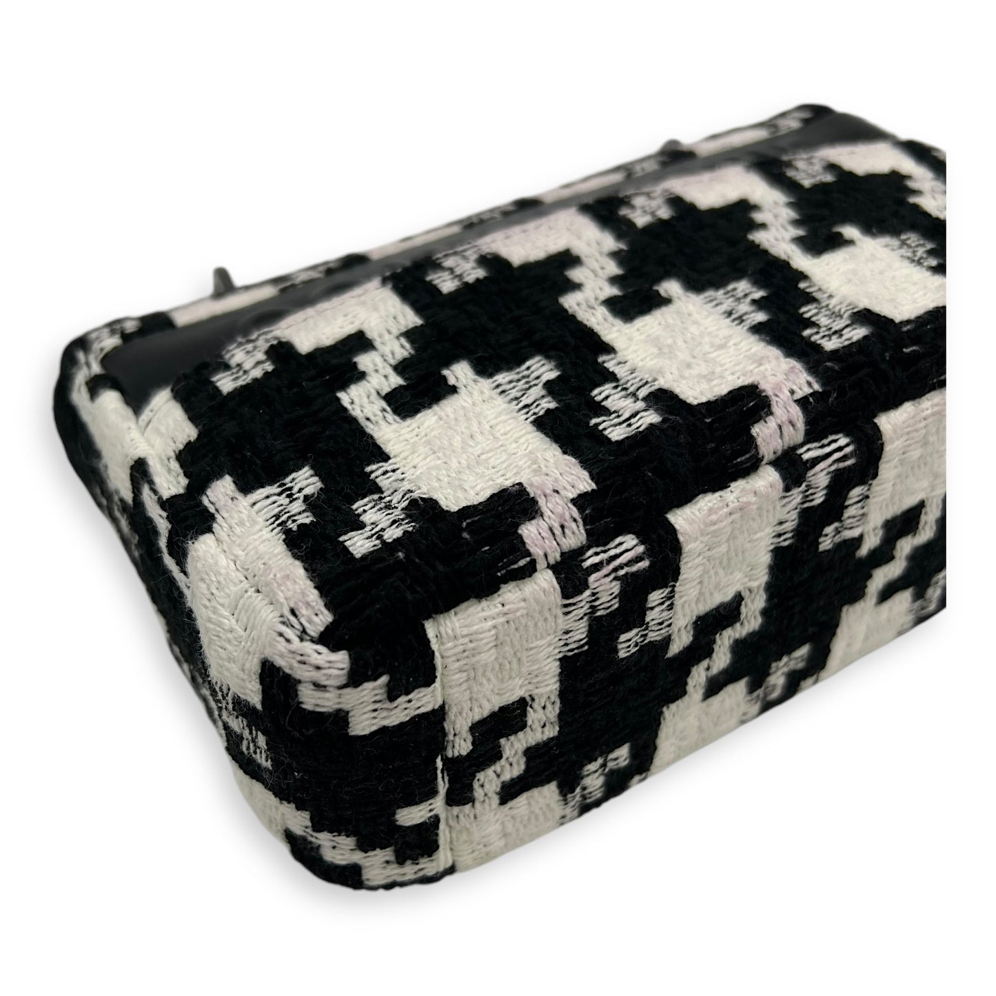 Caro Small Multi-colour Shoulder Bag in Tweed, Silver hardware