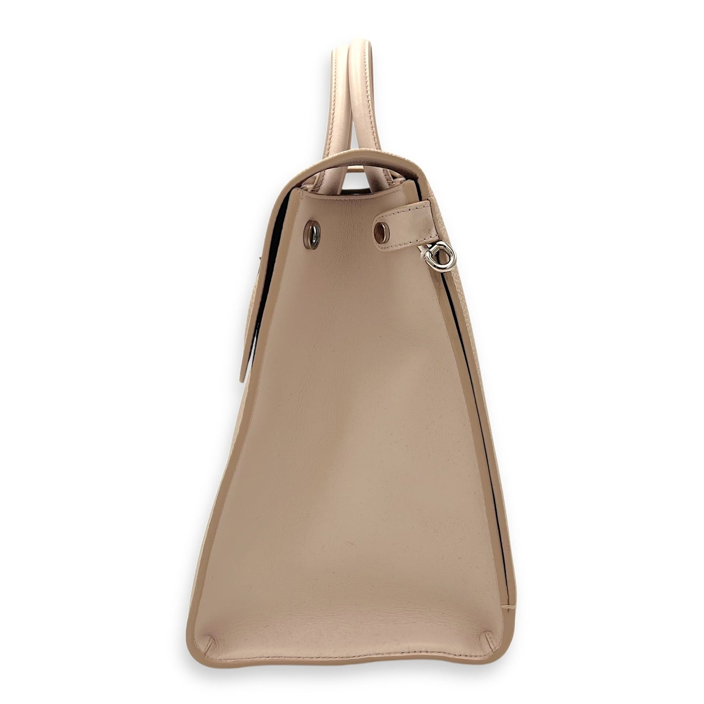 Diorever Top Handle Bag Pink in Calfskin, Silver hardware