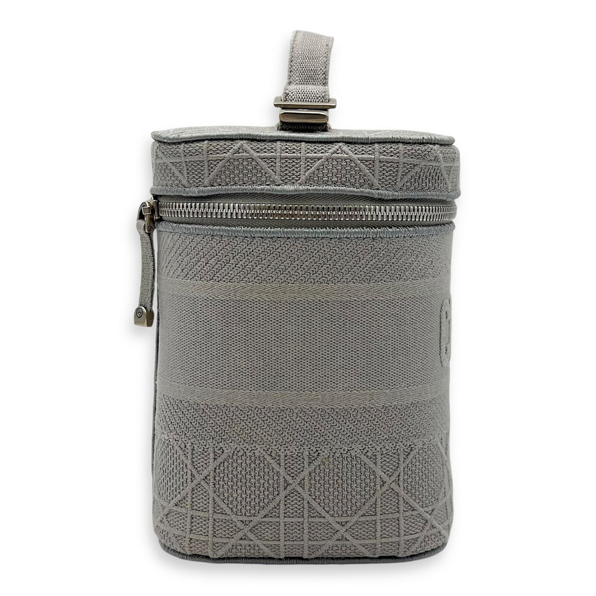 D-Lite Vanity Top Handle Bag Grey in Canvas, Silver hardware