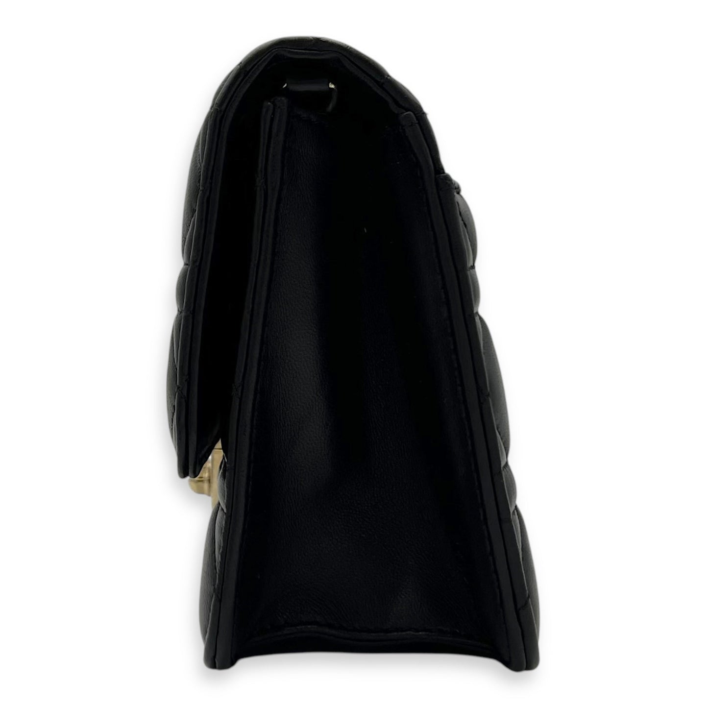 Miss Dior Black Wallet On Chain in Lambskin, Gold hardware