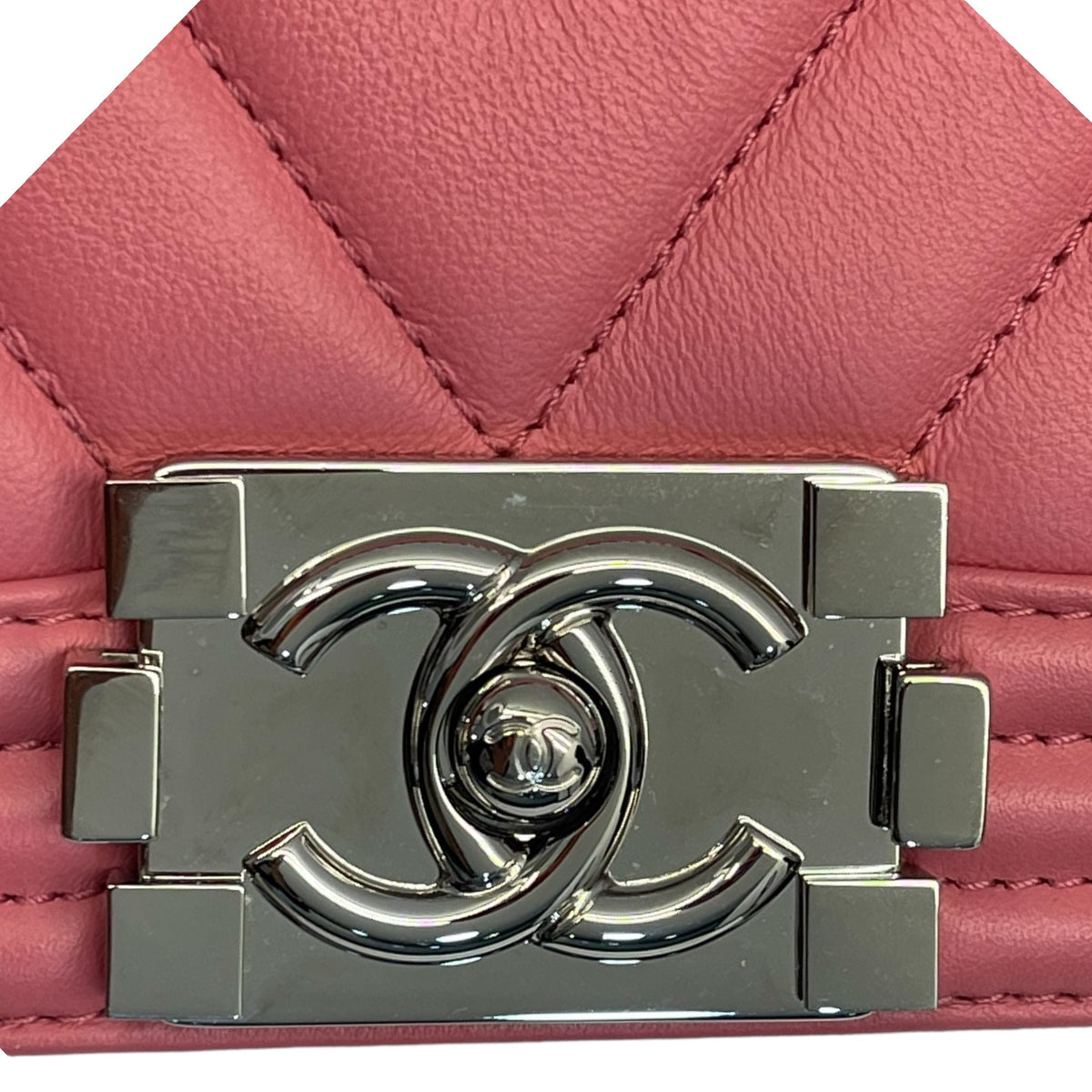 Chanel Pink Medium Boy Bag in Lambskin