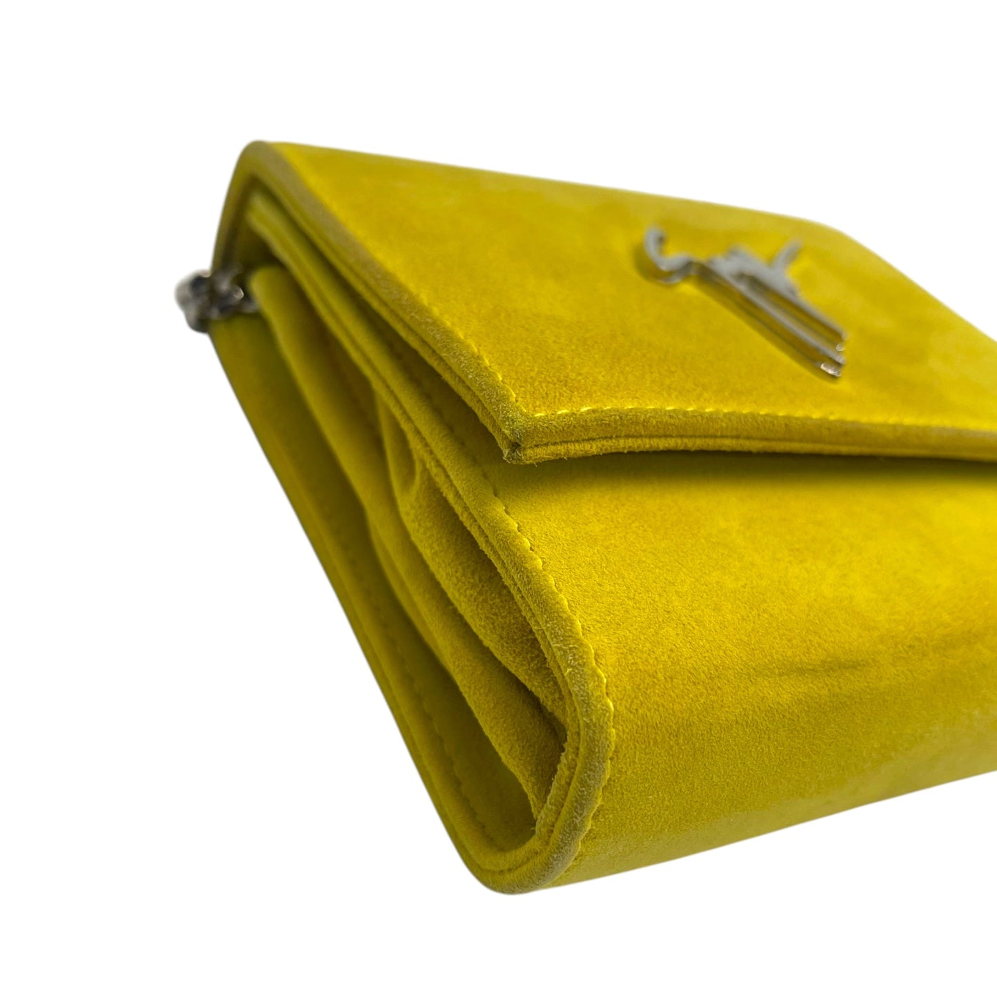Giuseppe Zanotti Yellow Leather Logo Crossbody Bag