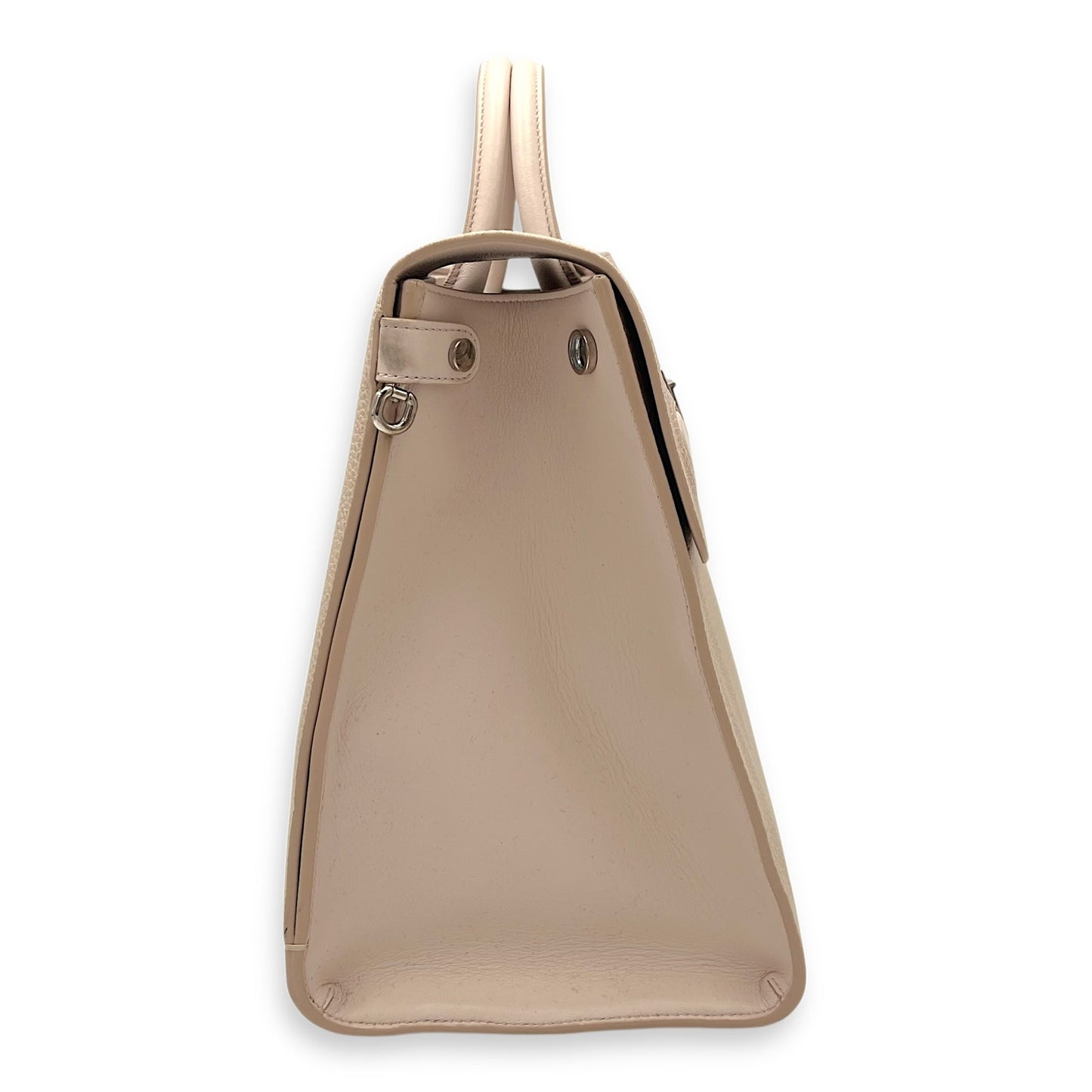 Diorever Top Handle Bag Pink in Calfskin, Silver hardware