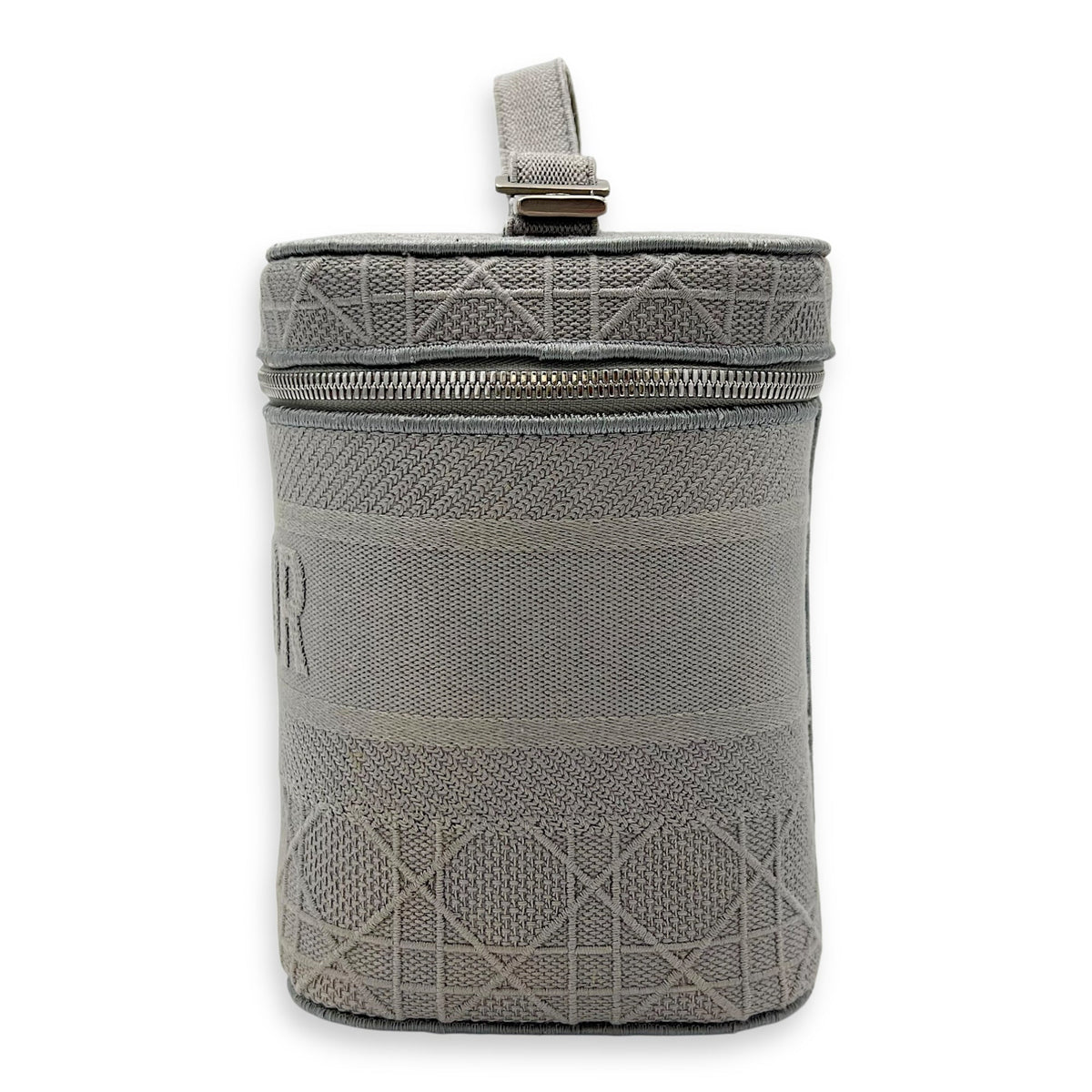 D-Lite Vanity Top Handle Bag Grey in Canvas, Silver hardware