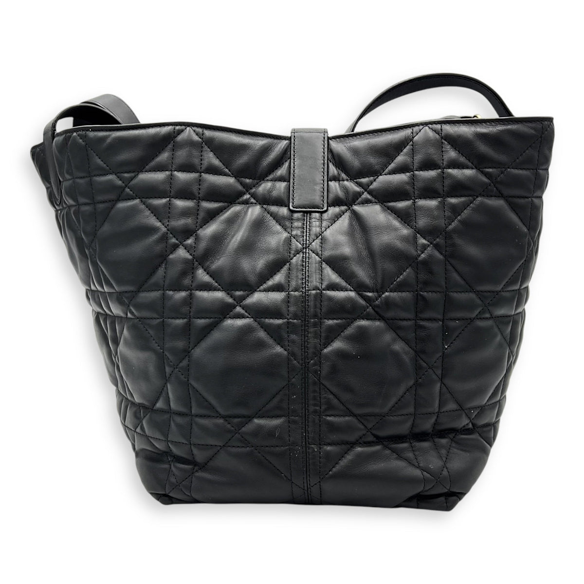 Toujours Top Handle Bag Large Black in Lambskin, Gold hardware