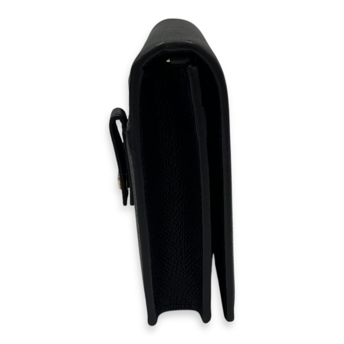 30 Montaigne Belt Bag Black in Calfskin, Silver hardware