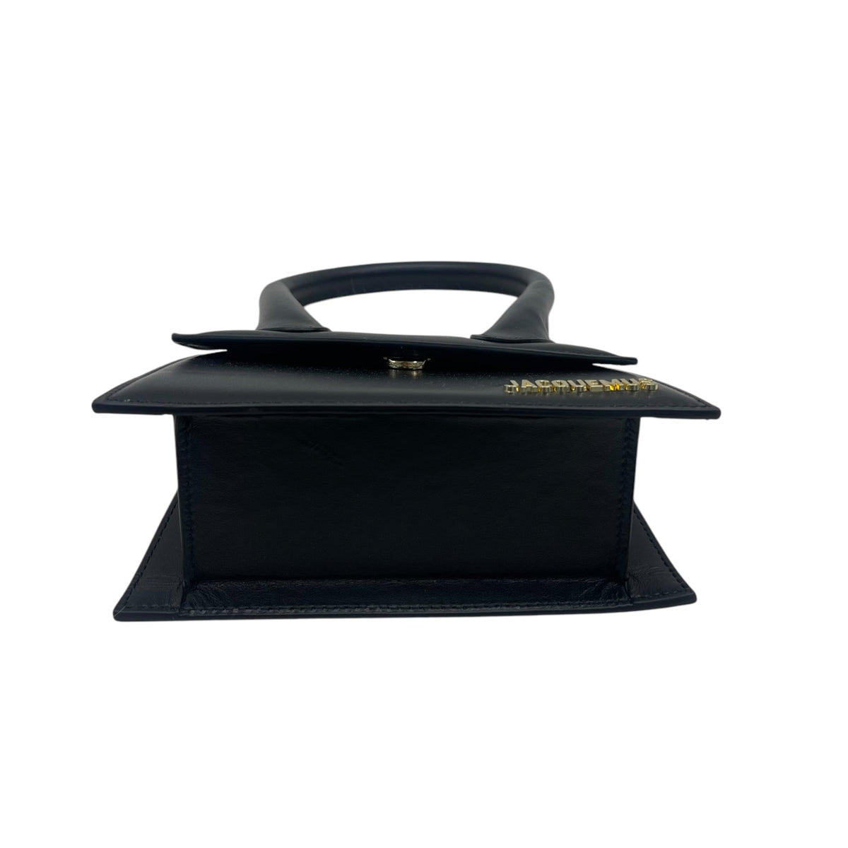 Jacquemus Black Leather Le Chiquito La Montagne Top Handle Bag