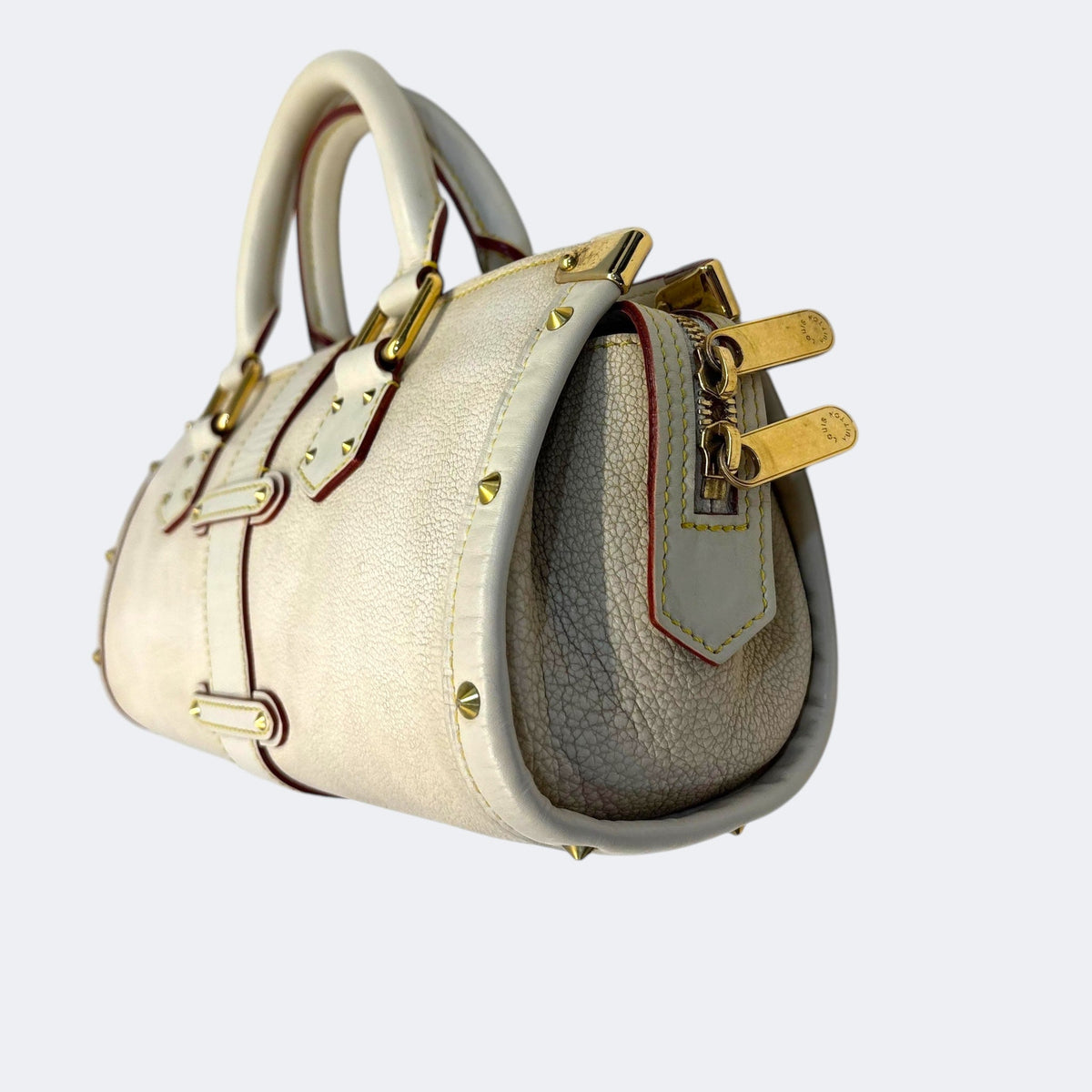 Louis Vuitton White Suhali Leather L'Epanoui PM Bag