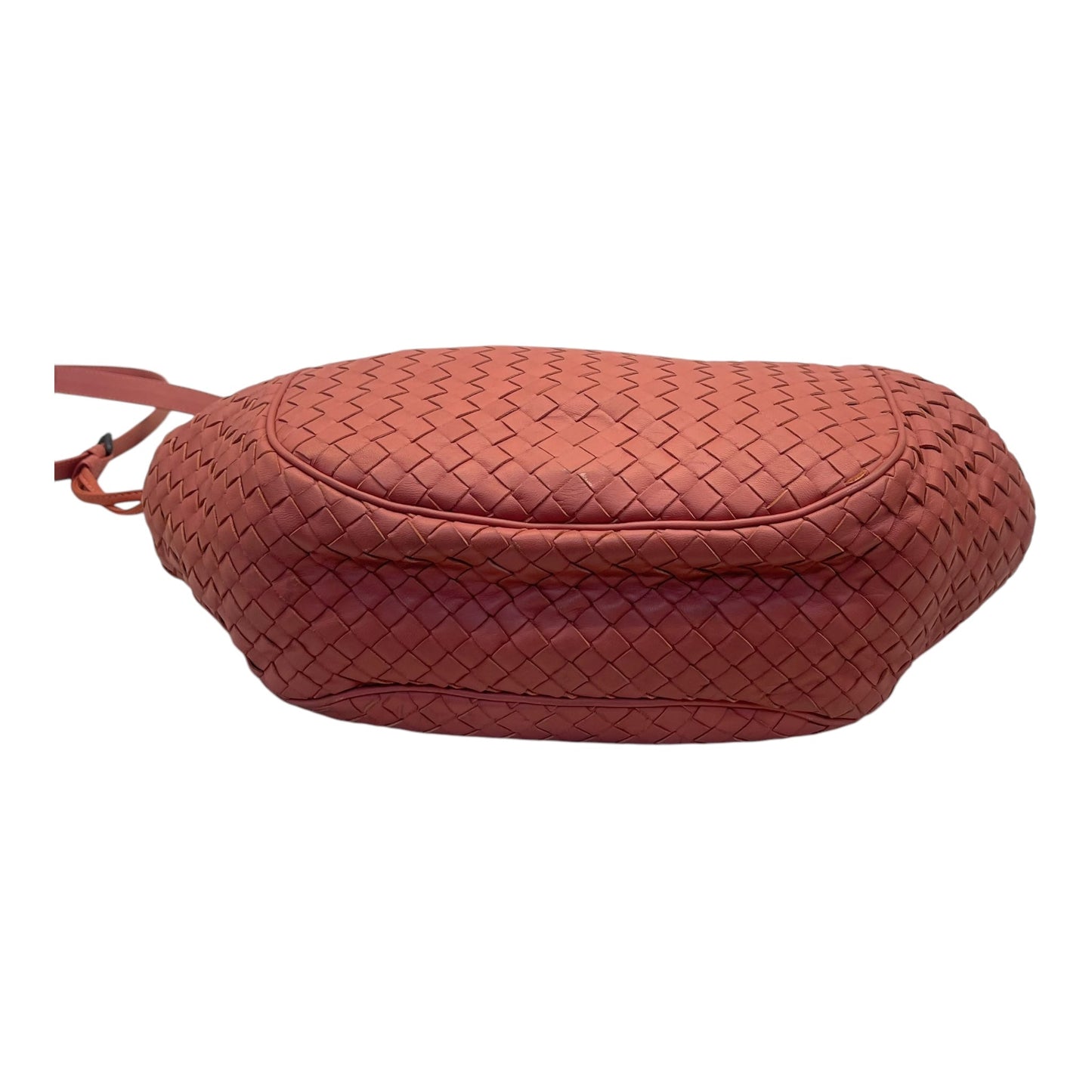 Bottega Veneta Cinnamon Brown Intrecciato Leather Drawstring Flap Crossbody Bag